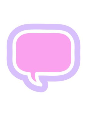 Konuşma baloncuğu simgesinin neon ışık efekti canlandırması