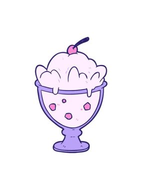 Çizgi filmlerdeki parlak ışık efektleri lezzetli tatlı resimlerinin animasyonları