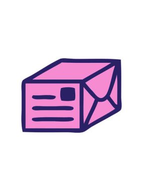 Bir kağıdın sevimli karikatürünün dönen hareket animasyonu