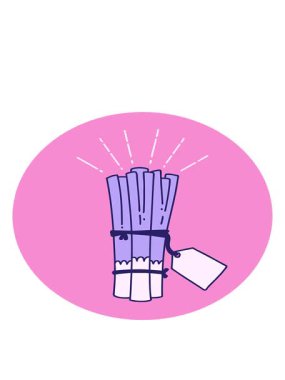 Dövme stili pırasa ikonunun hareketli animasyonu