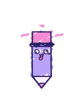 kalem tebeşiri resim çiziminin canlandırmasını çalıştır