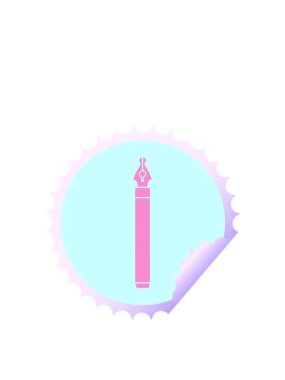 Dairesel kabuk soyma stiker garip mürekkep karikatür mürekkebi hareketli animasyonu