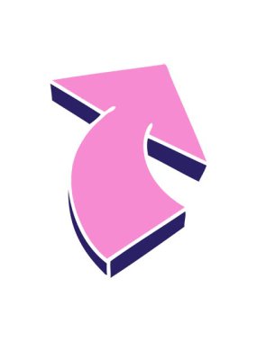 El hareketlerinin titreşimli animasyonu çizilmiş tuhaf çizgi film oku