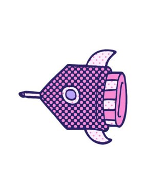 bir roketin karalamalarının animasyonunu bob ve duraklat