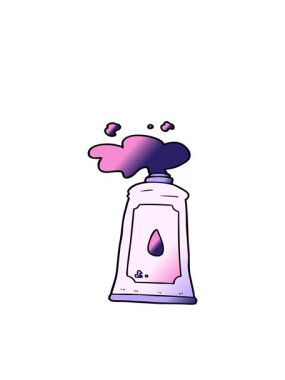 Boya tüpünün hareketli animasyonu