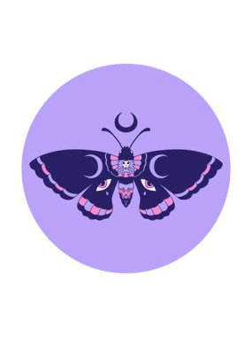 Bir güvenin dövme stili görüntüsünün dönen hareket animasyonu