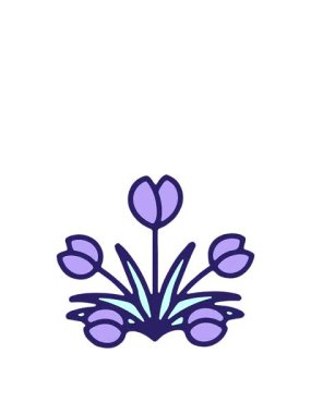 Çiçek tasarımının zıplama hareketi animasyonu