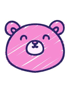 Ayı Tebeşir Çiziminin hareketli animasyonunu oynat