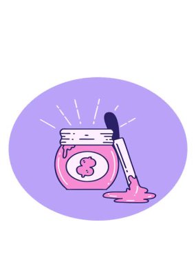 Dövme stili fıstık ezmesinin hareketli animasyonu