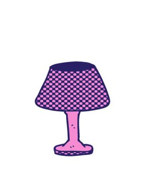 karikatür karalama dekoratif lambanın hareketli animasyonu