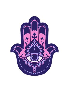 Bir hamza 'nın ikonik dövme görüntüsünün hareketli animasyonu