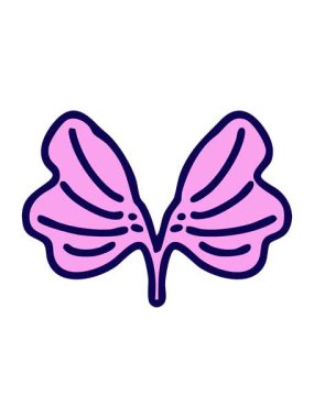 Geleneksel Japon ginko ayrık yaprak sembolünün neon ışığı animasyonu