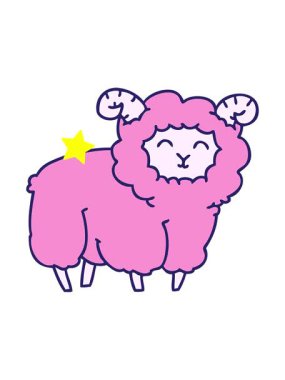 Parıldayan yıldızlar, el çizimi çizgi film koçunun animasyonunu etkiler.