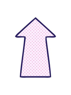 Çizgi film ok illüstrasyonunun efekt canlandırmasını renklendir