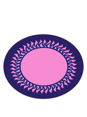 Klasik dövmeli güneşin hareketli animasyonu