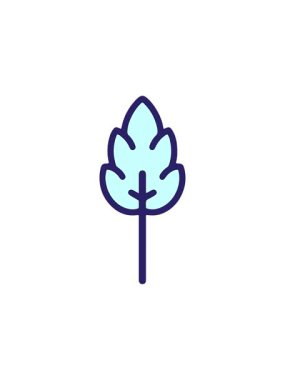 Renkli yaprak illüstrasyonunun bölünme etkisi