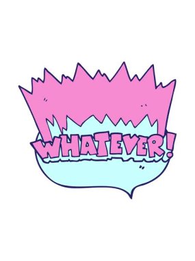 freehand çizilmiş konuşma balonu çizgi filminin basınçlı animasyonu