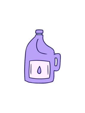 Büyük bir içki şişesinin karikatürünü çizen el çiziminin radyoaktif parlayan animasyonu