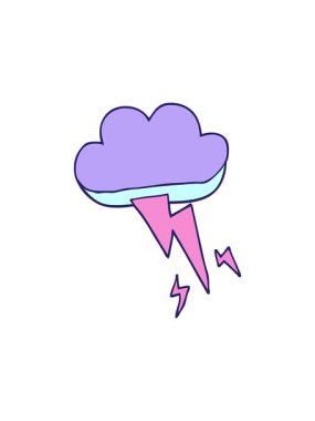 Karikatür karalamalarının, gök gürültüsünün ve şimşeklerin dikkat çekici animasyonları