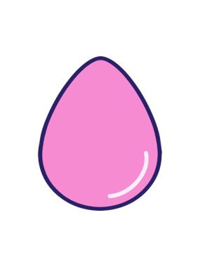 Paskalya yumurtası çizgi filminin dönen hareketli animasyonu