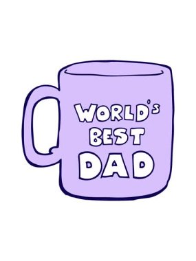 Dünyanın en iyi baba kupasının neon ışık efekti animasyonu