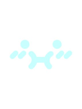 shine light effect animation of cute unsure face icon