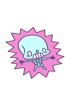 Çizgi film canlandırmasının hareketli animasyonu Kawaii elektrik çarpması sonucu öldü.