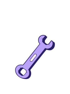 Bir anahtarın zıplama hareketi canlandırması