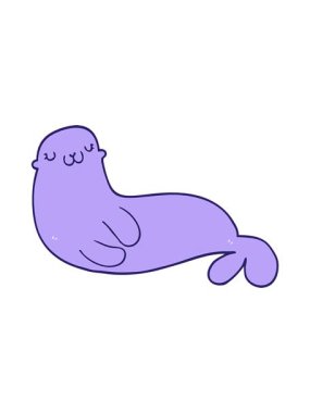 Tatlı fok balığının hareketli animasyonu