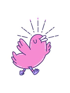 Geleneksel dövme stili bir kuşun animasyonunu canlandırın