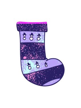 Karikatür karalama Noel çoraplarının animasyonunu güçlendir