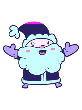 Çizgi film Noel Baba 'nın animasyonunu aç.