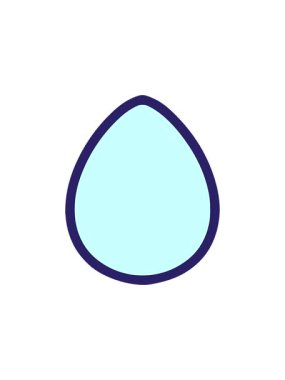 Basit Paskalya yumurtası dekoratif elementinin bölünme etkisi