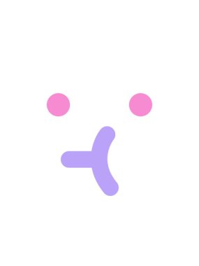 Basit yüz simgesinin yanıp sönen radyal çizgileri