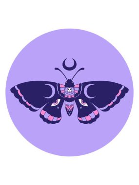 Dövme stili güve görüntüsünü salla ve duraklat