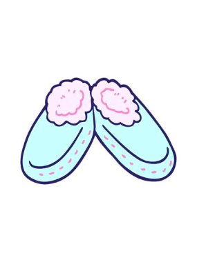 karikatür karikatür karalama rahat terliklerin canlandırma efekti