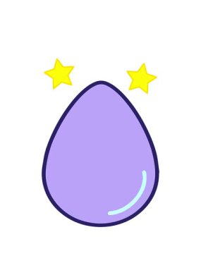 dönen yıldızlar Paskalya Festivali yumurta tasarımının animasyonu