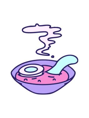 Geleneksel kase tasarımında sıcak ramen çorbasının canlandırma efekti