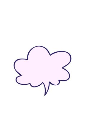 Konuşma baloncuğuyla çizgi film konuşma balonunun animasyonunu genişletiyorum