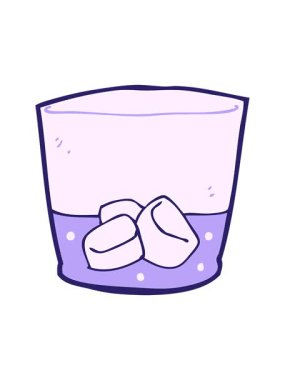 Çizgi film içkisinin canlandırmasını camda salla ve durdur.