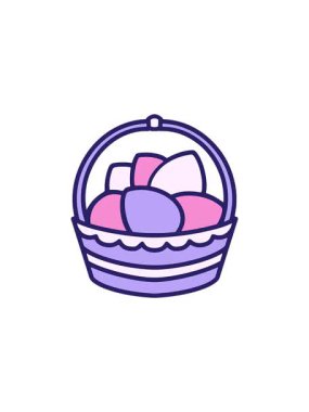 Renkli Paskalya Sepeti Animasyonu