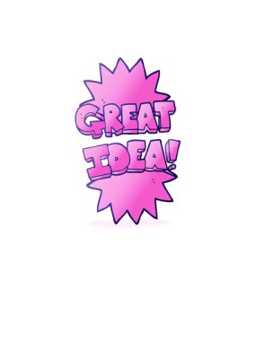 Serbest çizim karikatür animasyonunun yükselişi ve yüzdürülmesi harika bir fikir sembolü.