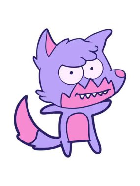 pixelize effect animation of fox cartoon character