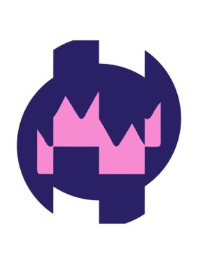 Bir taç imgesinin bölünen hareket canlandırması