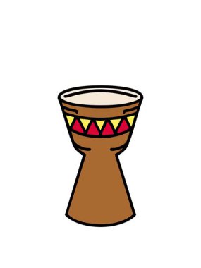 Geleneksel Brezilya karnaval enstrümanının animasyonunu genişletiyorum.