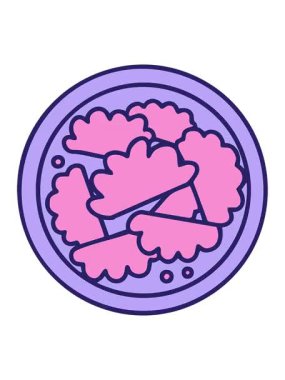 geleneksel kızartılmış Brezilya Fogazza resminin animasyonunu durdurup duraklat