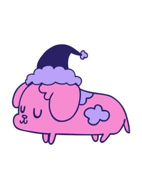 Şirin Noel yavrusunun dönen hareketli animasyonu