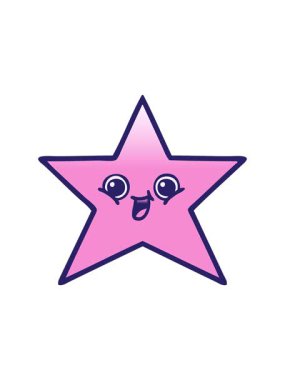 Bir altın yıldızın gölgeli çizgi filminin parlak ışık efektleri