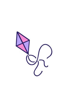 Brezilya geleneksel uçurtmasının animasyonunu büyütüyorum.