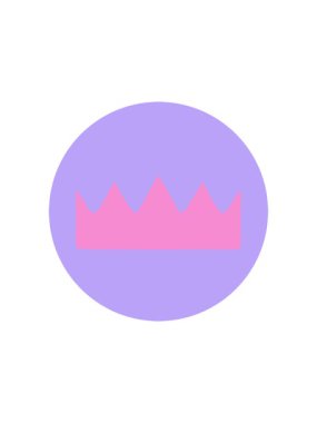 Bir tacın ikonik dövme tarzının canlandırma efekti